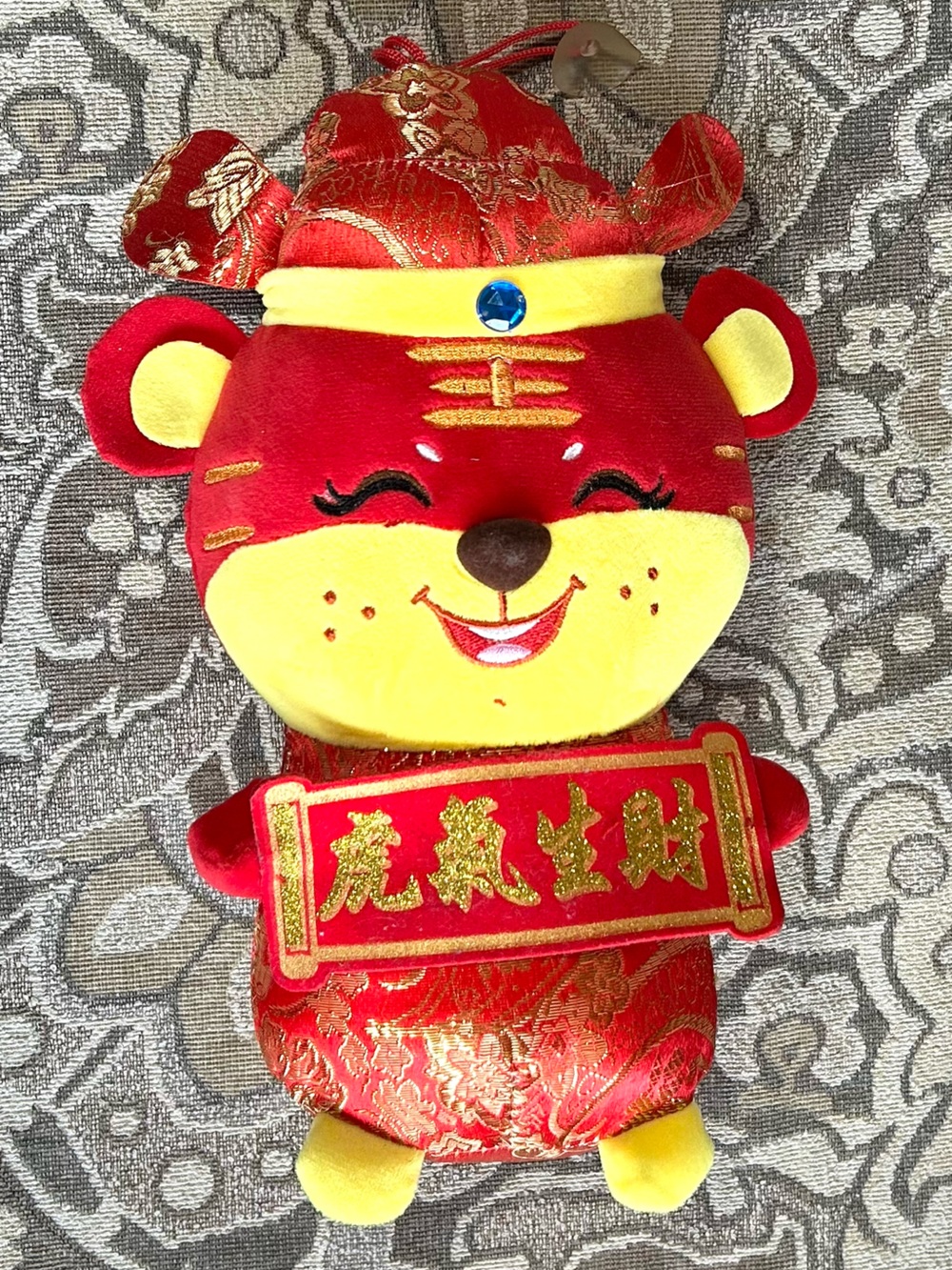 4/$20 Chinese Zodiac Tiger Mascot Plush Toy “Tiger Energy Brings Health”